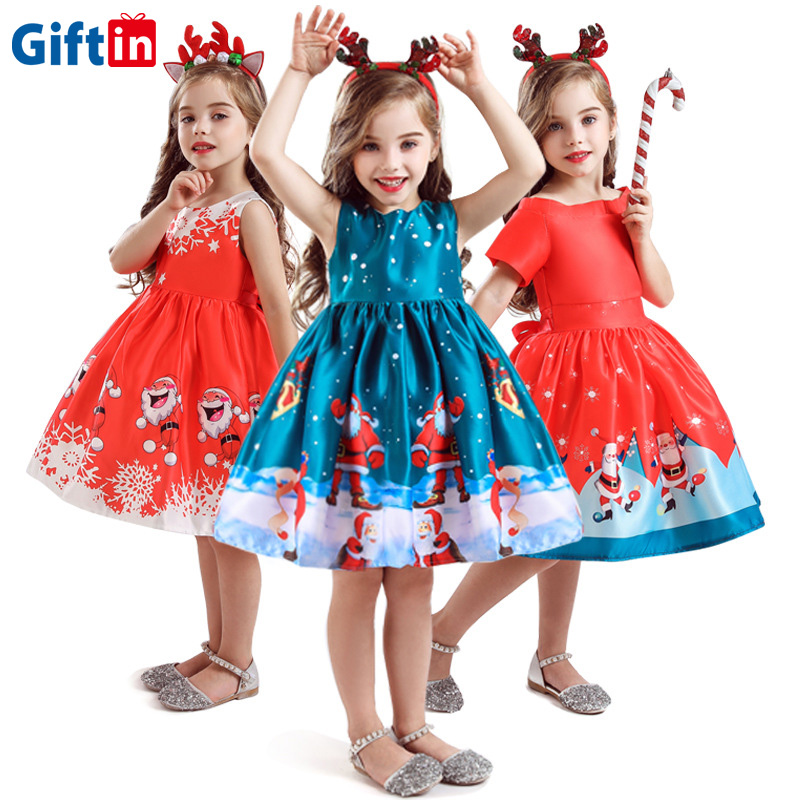 Reliable Supplier Custom Black Hoodie - wholesale Carnival Costume Party children kids christmas baby Girls' casual Dresses – Gift