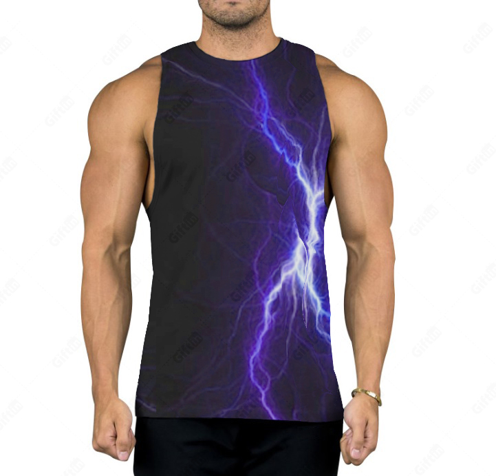 18 Years Factory China Mens Gym Singlets Stringer Tank Top (A840)